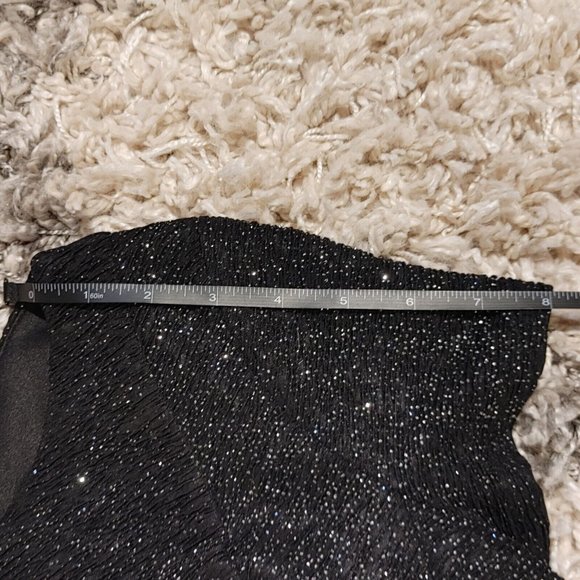 Alyx Dress Women's Size 6 Black with Silver Sparkle Fit & Flare Dress - Picture 10 of 12